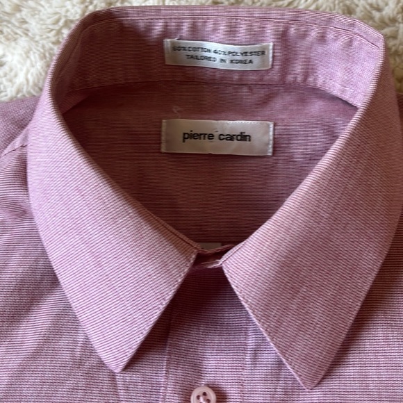 Pierre Cardin  Light Purple Cotton Blend  Tailored Shirt Size Large - Picture 3 of 6